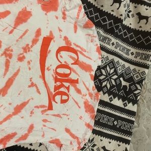 Coca cola long sleeve crop top